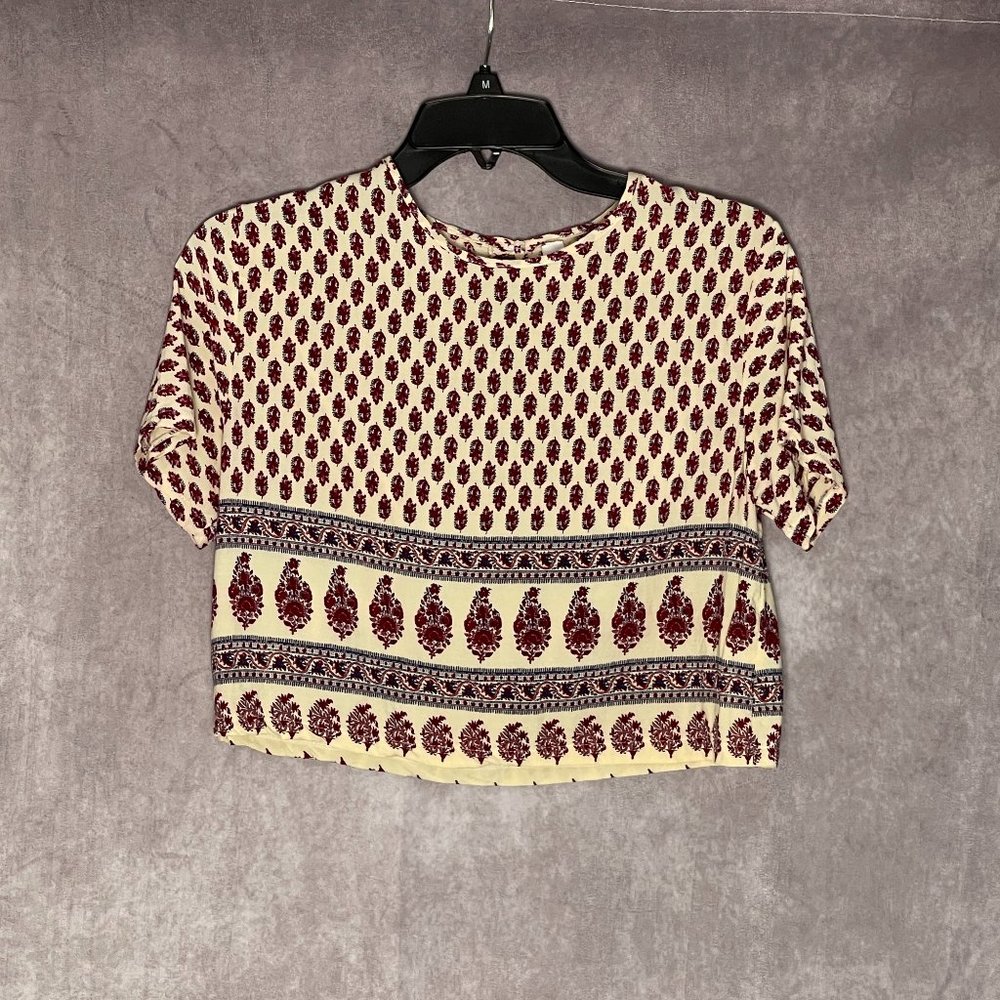 Nix CROP TOP Shirt~sz L~fits more like a small